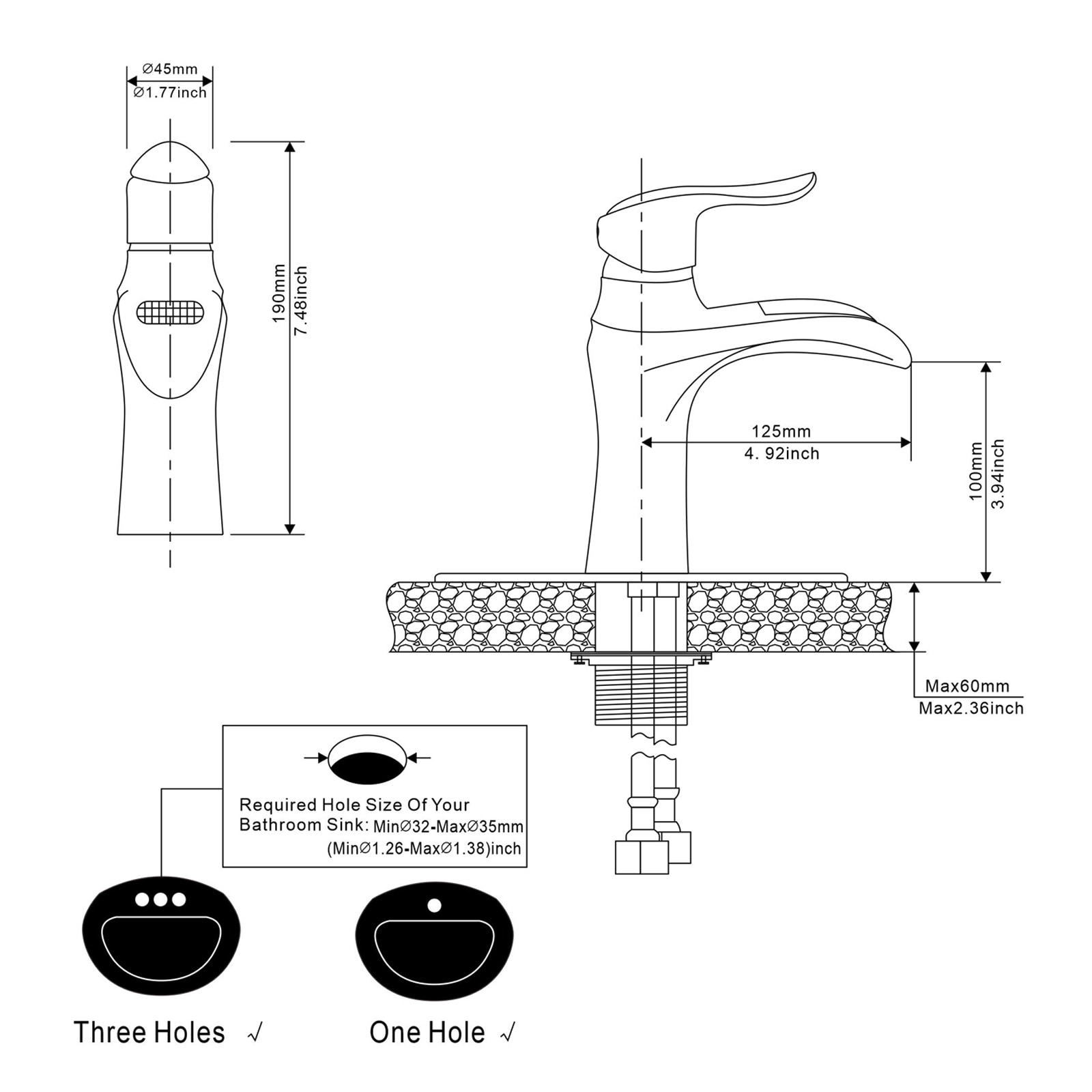 瀑布78 Shop Lippert Flow Max™ Waterfall Bathroom Faucet - Stainless