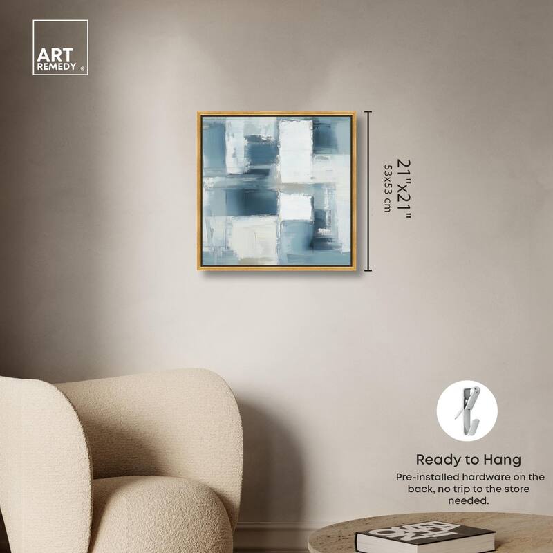 Deconstructed Blue I Canvas by Art Remedy