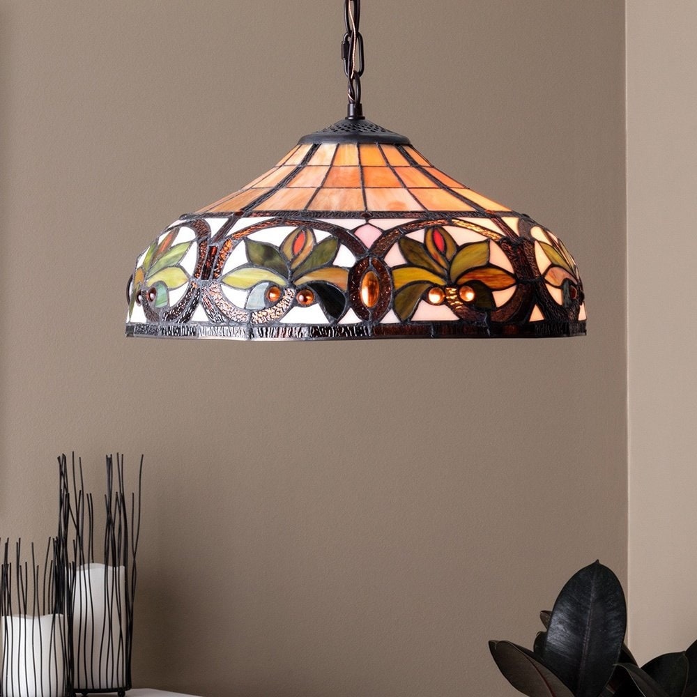 Warehouse of Tiffany Tiffany-style Hanging Lamp