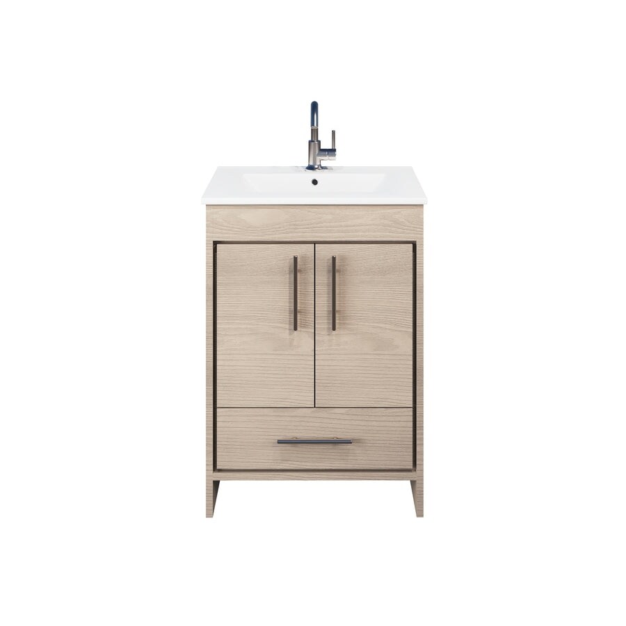Volpa USA Pacific 24-inch Ash Grey Freestanding Bathroom Vanity