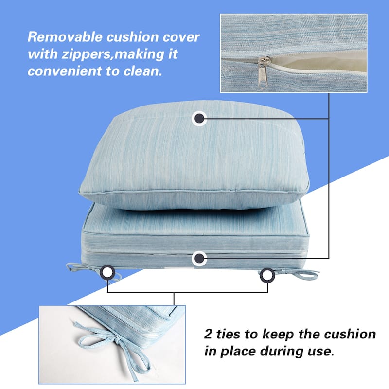 24-inch Outdoor Deep Seat Cushion Set - 24"L* 24"W *5"H