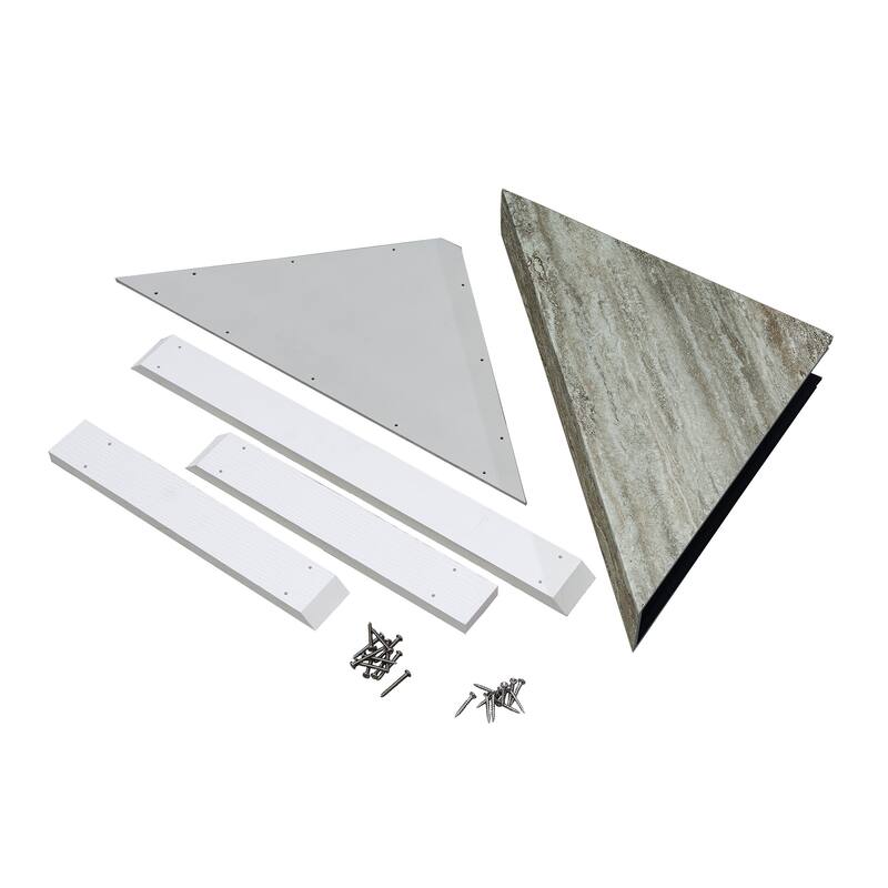 Palisade Shower Surround Kit with Accessories - Grecian Earth
