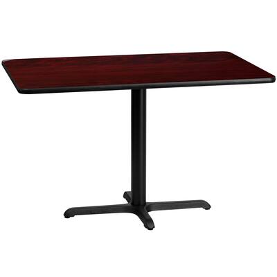 30'' x 48'' Rectangular Laminate Table Top w/ 23.5'' x 29.5'' Table Height Base - 30"W x 48"D x 31.125"H
