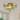 Starsky Modern 2-Light Gold Textured Glass Drum Flush Mount Ceiling Light Clear / Green Glass for Bedroom Hallway Entryway