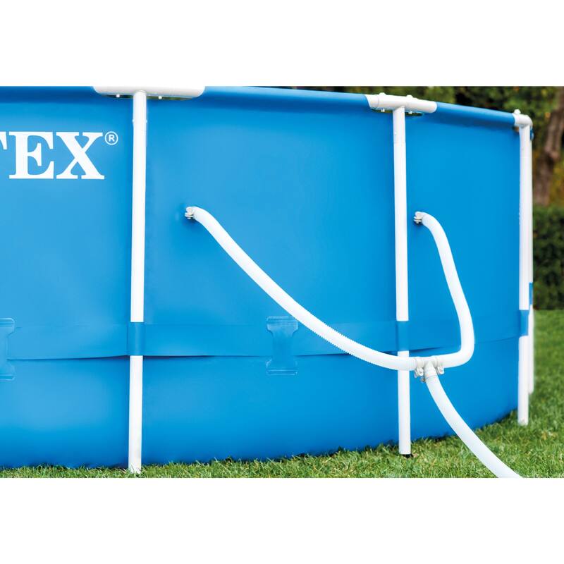 Intex 12'x30" Swimming Pool w/ Pump, Maintenance Kit (2 Pack) & 12' Pool Cover - 55