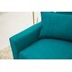 preview thumbnail 5 of 9, Abbyson Bradley Mid Century Teal Fabric Sofa