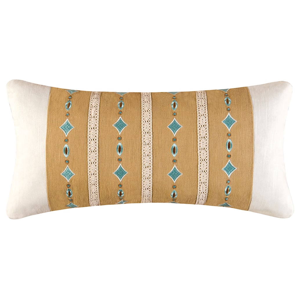 12" x 24" Diamond Embroidered Pillow