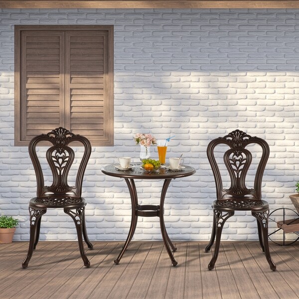 Nuzanto 3 Pieces Metal Outdoor Patio Bistro Set Table Set ... (600 x 600 Pixel)