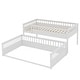 preview thumbnail 9 of 25, Full XL over Queen Bunk Bed with Ladder and Guardrails