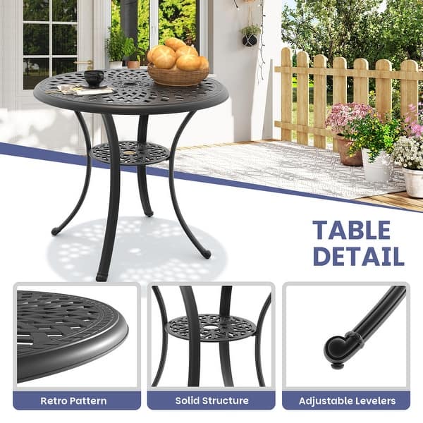 amazon prime round patio tables 30 inch with umbrella hole PATIO-IN 30.7