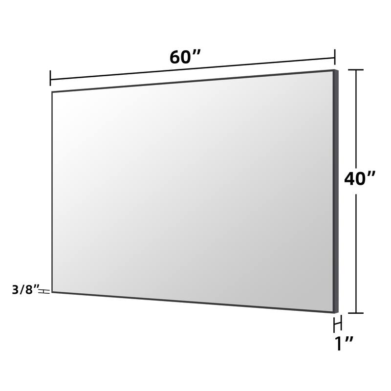 QuivaraView Wall Mounted Aluminum Frame Bathroom Vanity Mirror