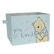 preview thumbnail 1 of 2, Lambs & Ivy Disney Baby Winnie the Pooh Blue Foldable Storage Basket/Container