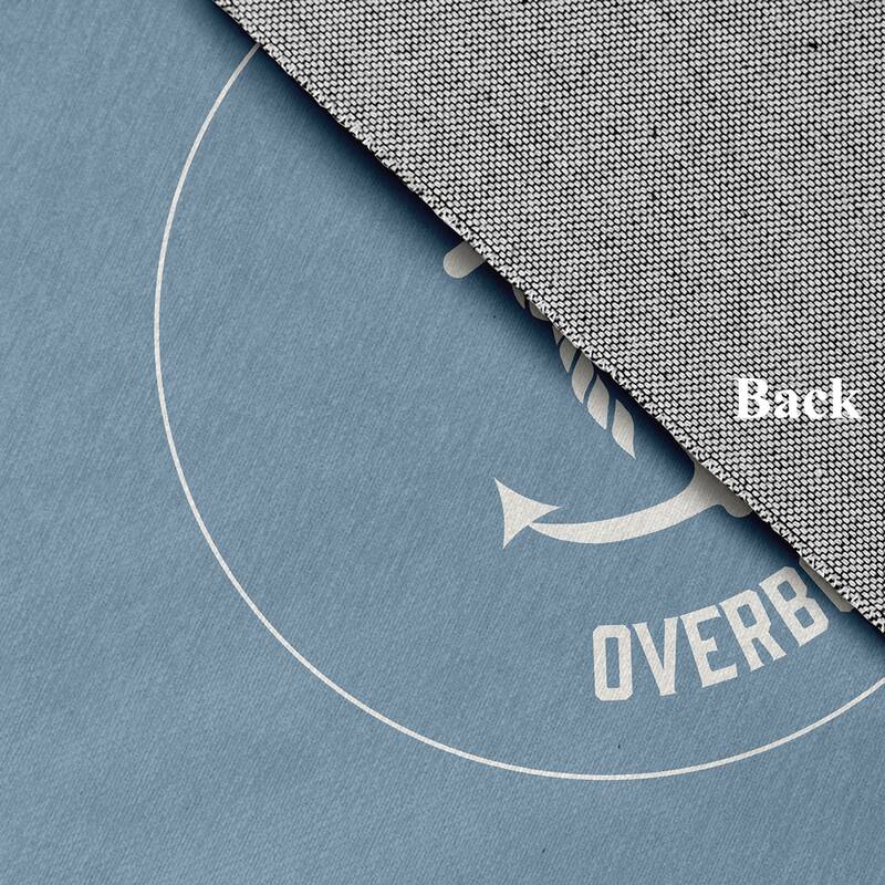 Gone Forever Overboard Nautical Chenille Rug