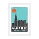 preview thumbnail 11 of 18, iCanvas "Nashville, Sky Blue" by Fly Graphics White - 24x16x1