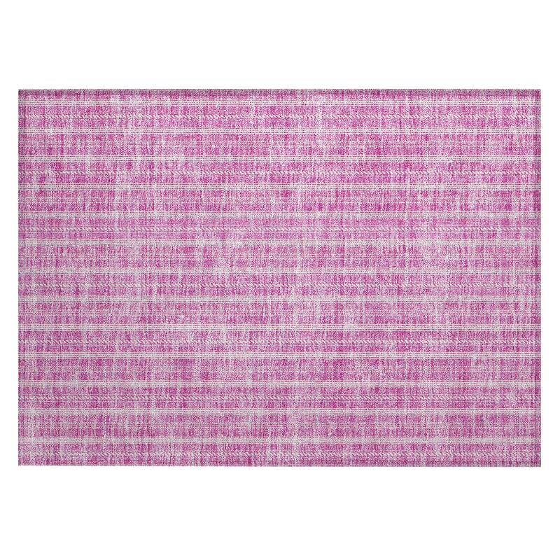 Machine Washable Indoor/ Outdoor Chantille Stripe Twist Rug