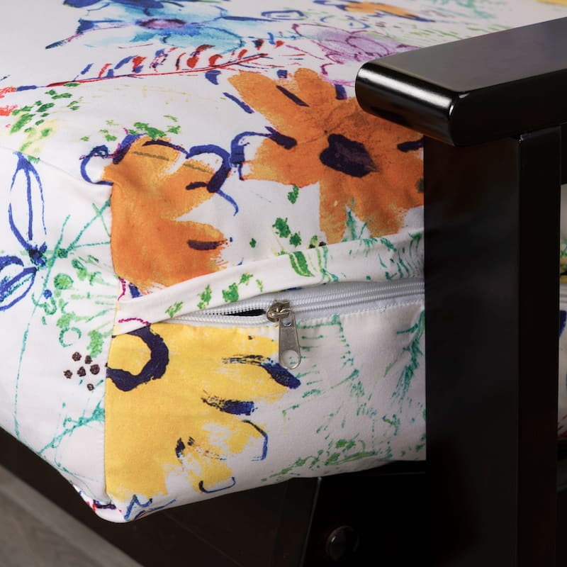 Modern Meadow Floral Full Size Futon Cover - N/A