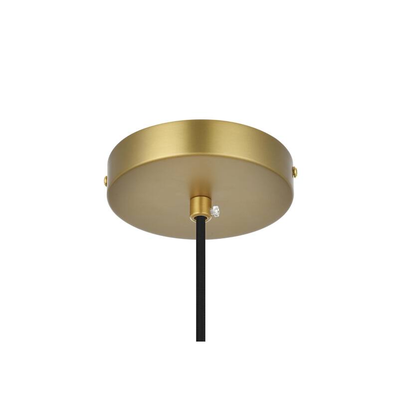 Elegant Lighting Baxter Single Light 8" Wide Mini Pendant with Frosted