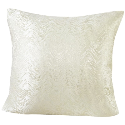 Violet Linen Eden Chevron Pattern, 18 Inch x 18 Inch, Square, Decorative Cushion Cover