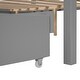 preview thumbnail 7 of 34, Elegant Design Canopy Platform Bed featuring a Twin Size Trundle and Three Storage Drawers,Queen Size