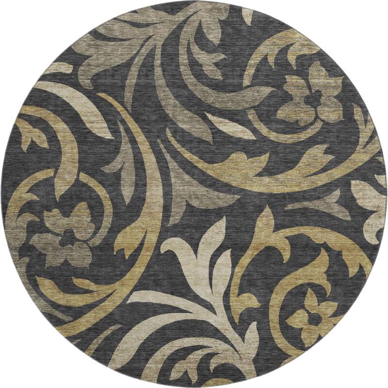 Premium Washable Super Soft Contempory Scroll Mayfield Rug
