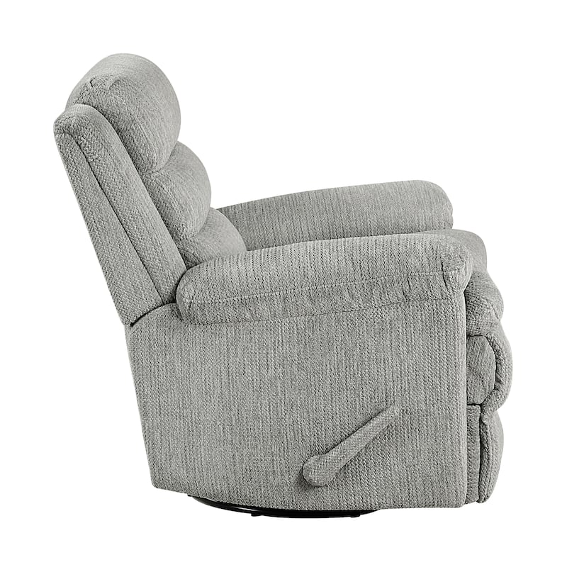 Sofiane Microfiber Swivel Glider Manual Reclining Chair