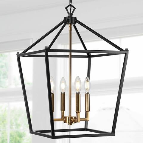 Marion Lantern Metal LED Pendant, by JONATHAN Y