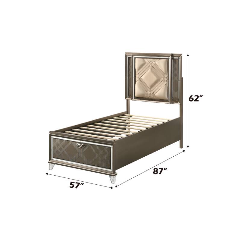 Synthetic leather Full Bed