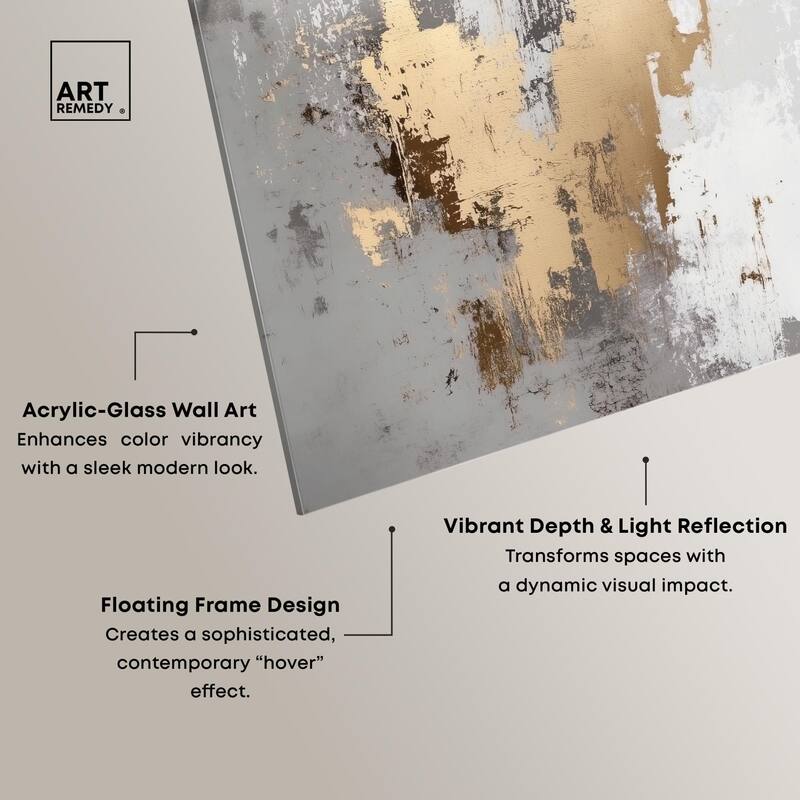 Ghostly Glimmer I Acrylic by Art Remedy, Ready to Hang