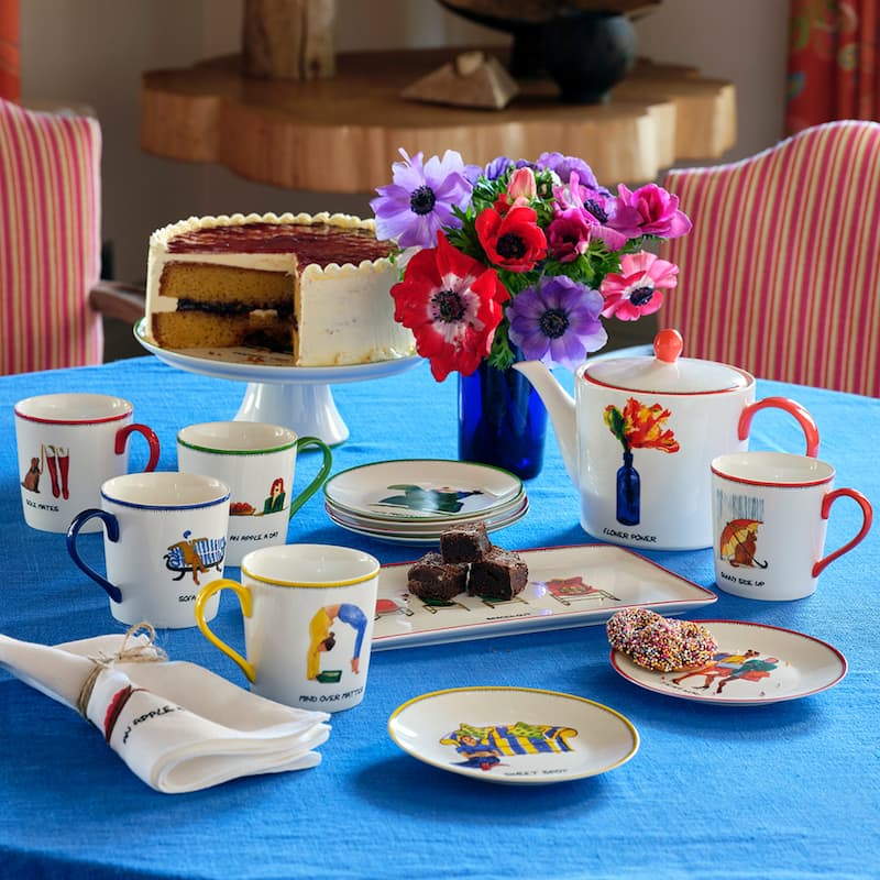 Kit Kemp for Spode Doodles Top Dog Mug