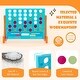 preview thumbnail 3 of 7, 2-in-1 Game Board Game 4-in-a-Row Connect Game Set w/ Carrying Bag