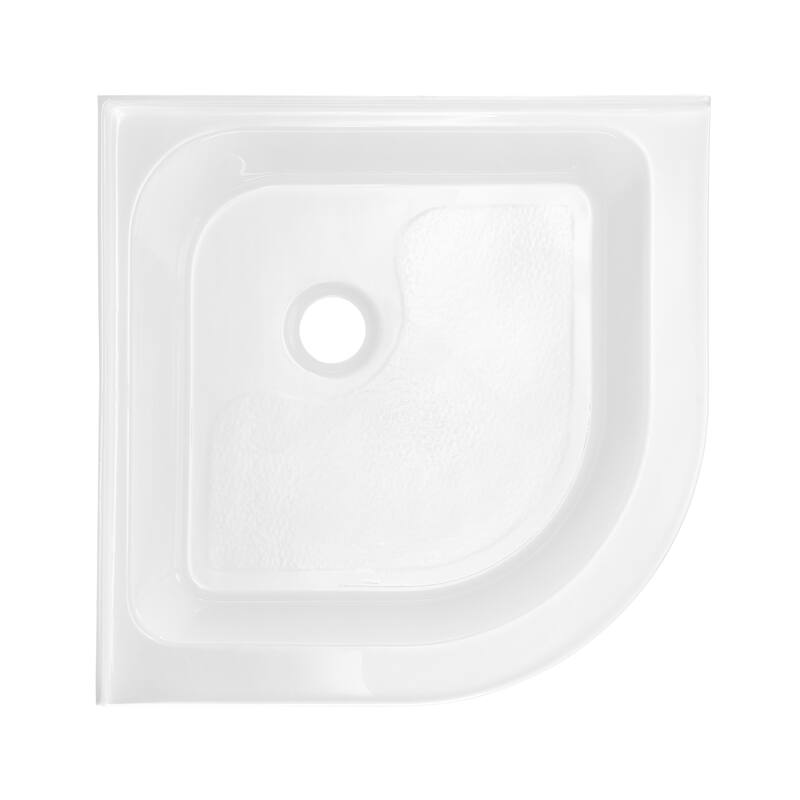 Voltaire 32 x 32 Acrylic White, Single-Threshold, Center Drain, Neo-angle Shower Base