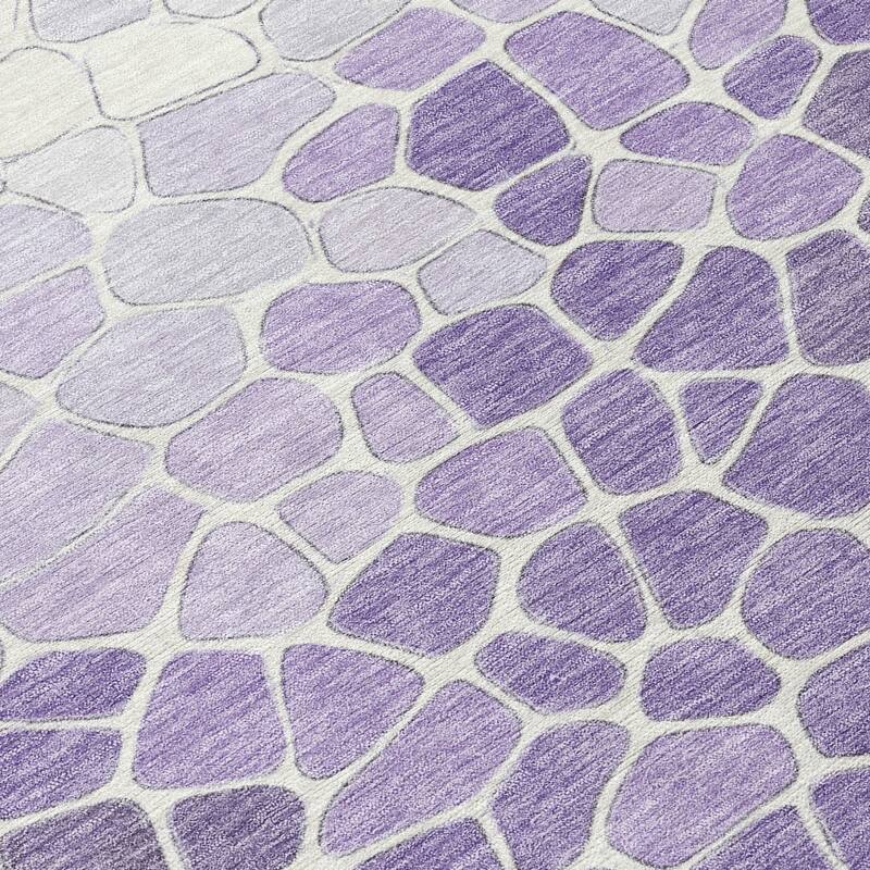 Machine Washable Indoor/Outdoor Contemporary Ombre Chantille Rug