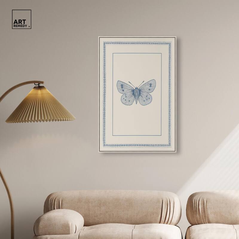 Blue Butterfly I Canvas by Art Remedy