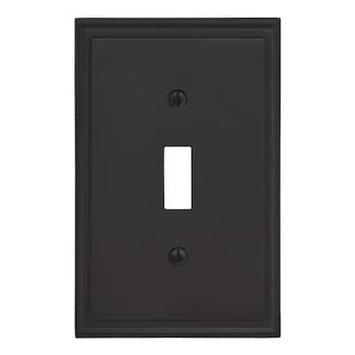 Mulholland 1 Toggle Black Bronze Wall Plate - 1 Toggle