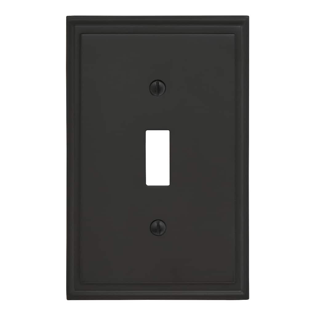 Mulholland 1 Toggle Black Bronze Wall Plate - 1 Toggle