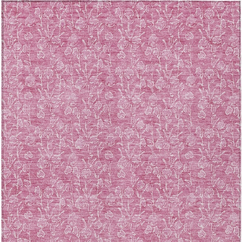 HomeRoots Floral Transitional Rectangle Outdoor Rug