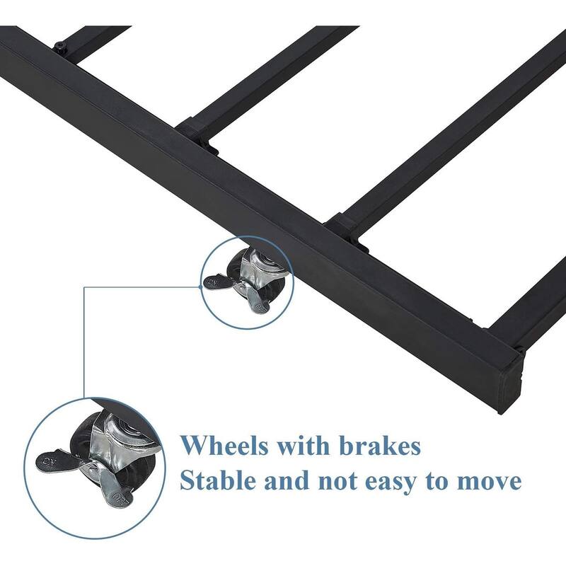 VECELO Daybed with Trundle Set Twin Size Space Saving Bed Frame Easy Assembly No Box Spring Needed