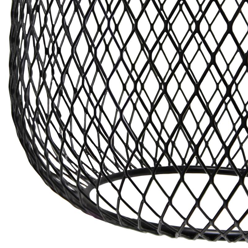 Industrial Style Desk Lamp with Mesh Wire Shade - 19" - Black