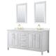 Option White / Giotto Quartz Top / Brushed Gold Hardware