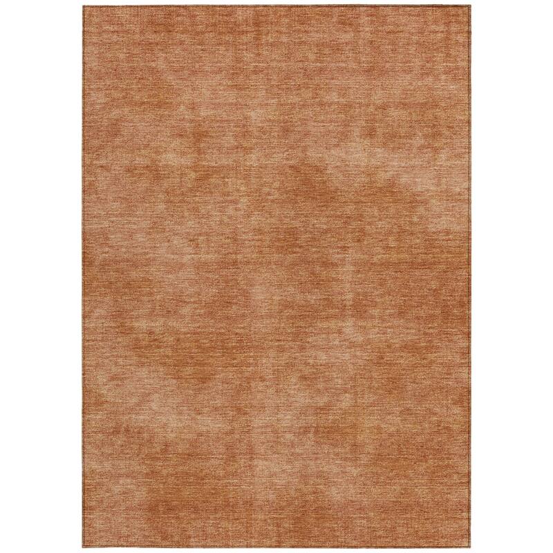 HomeRoots Solid Color Transitional Rectangle Outdoor Rug