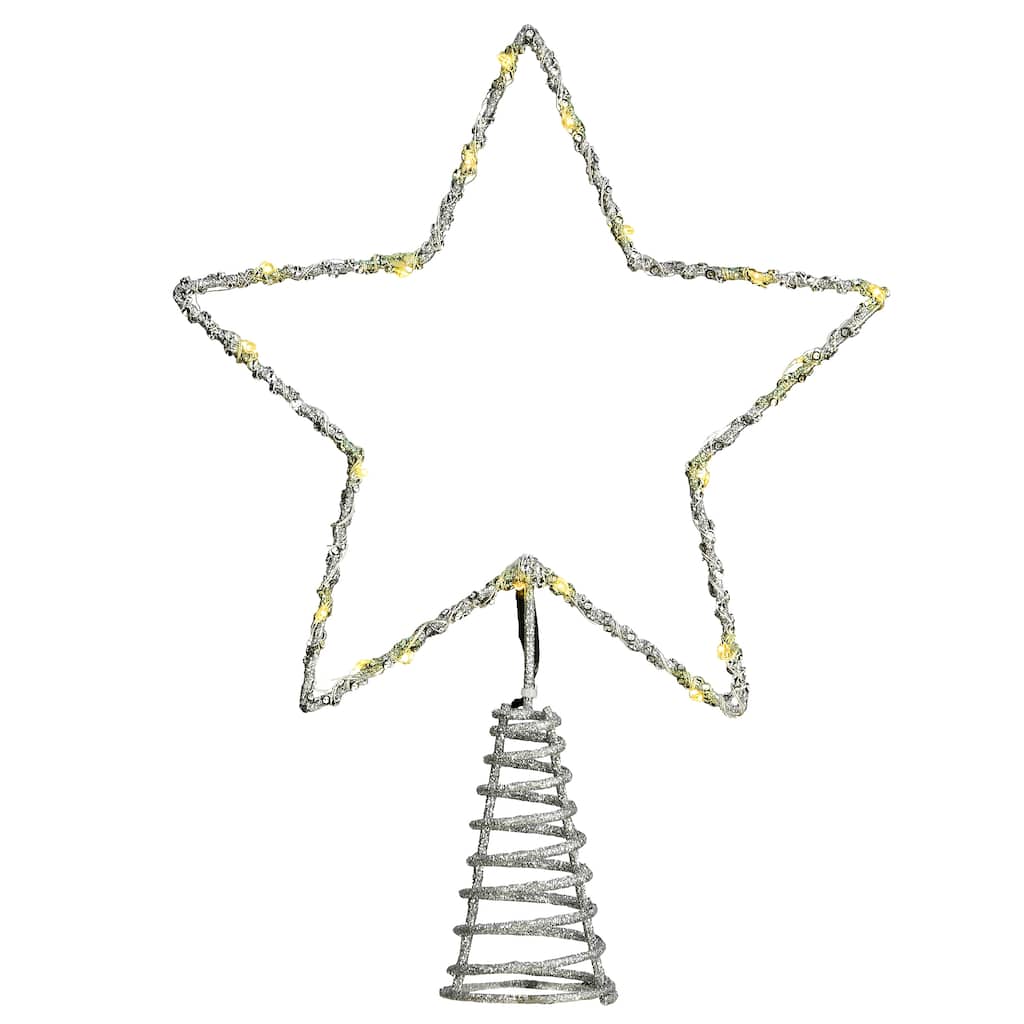 National Tree Company 13.5 in. Open Star Tree Top for Artificial Trees with Dual Color Lights - 13.5 in