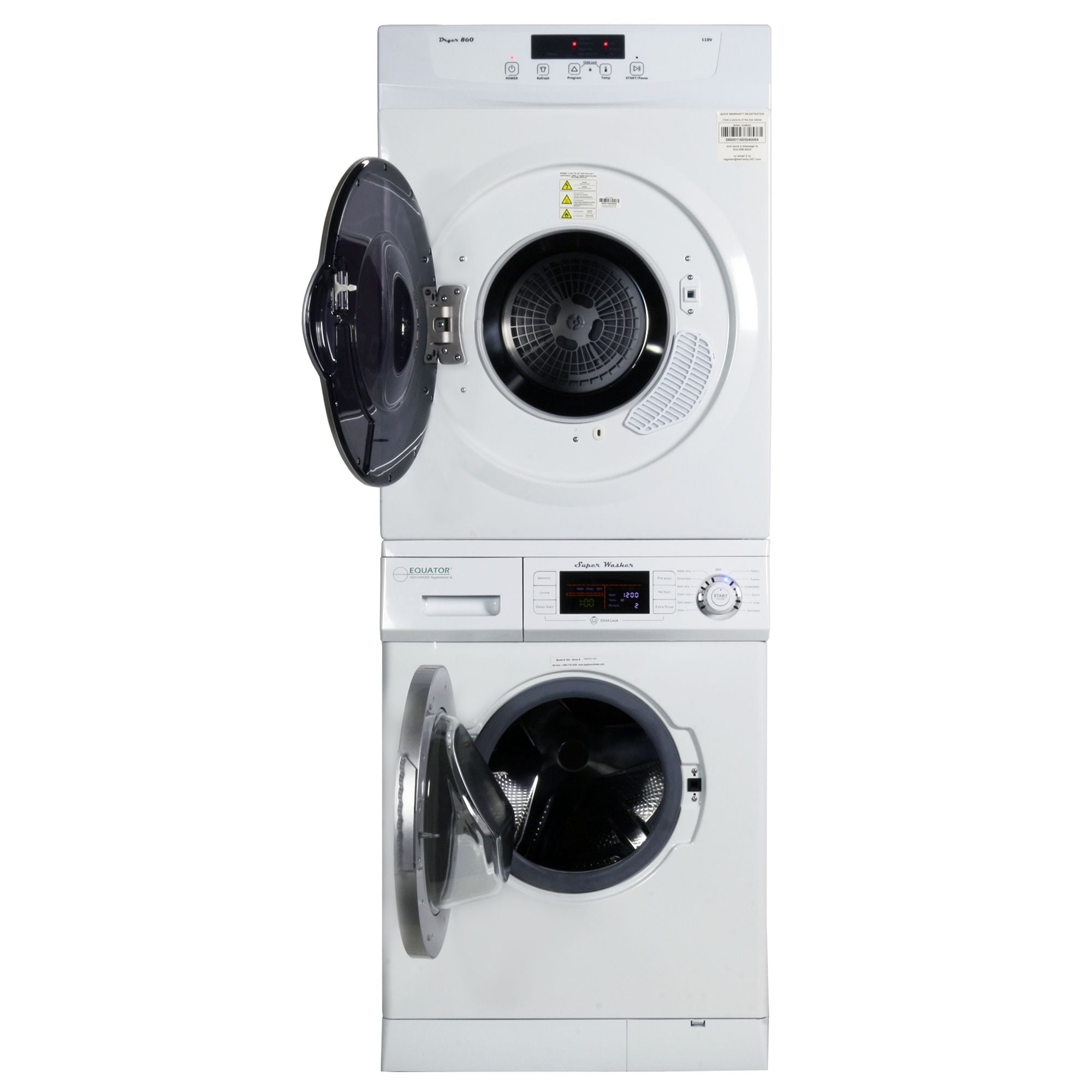 Equator ED860V 24 Inch Electric Dryer with 3.5 cu. ft. Capacity