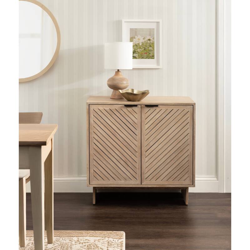 Kate and Laurel Mezzeta Wood Floor Storage Cabinet