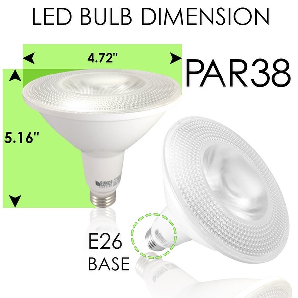 Sunco Lighting PAR38 LED 13W 3000K Warm White Set of 6 Bed