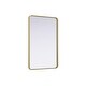 preview thumbnail 1 of 9, Elegant Lighting MR8A2740 Remy 27"W x 40"H Rectangular Flat Medium Brass