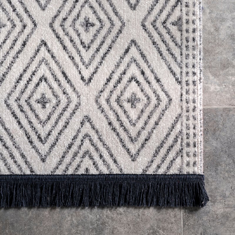 Nuloom Casual Geometric Indoor/ Outdoor Geometric Striped Area Rug
