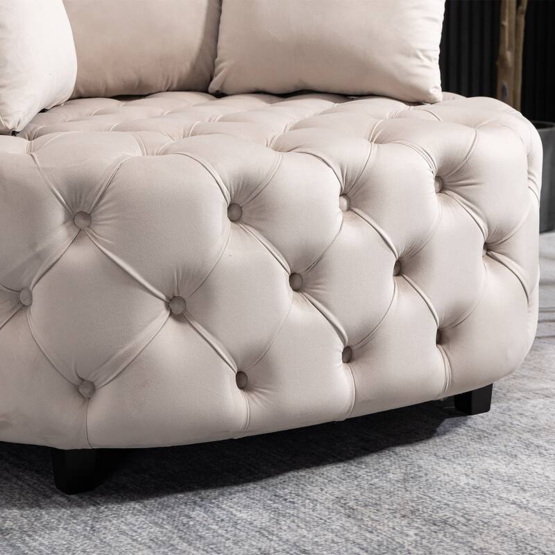 Contemporary Sofa Chair for Small Spaces - Modern Accent Chair with Comfortable Seating