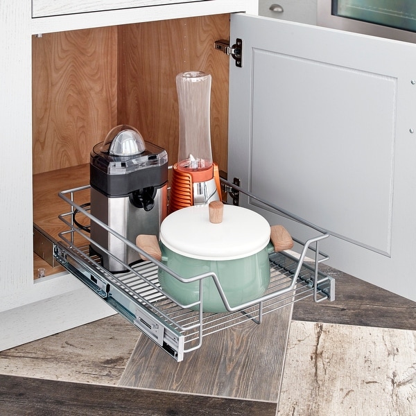 Rev-A-Shelf 4SBSU-15 Door Mount Wood Sink Base Cabinet Storage Organizer