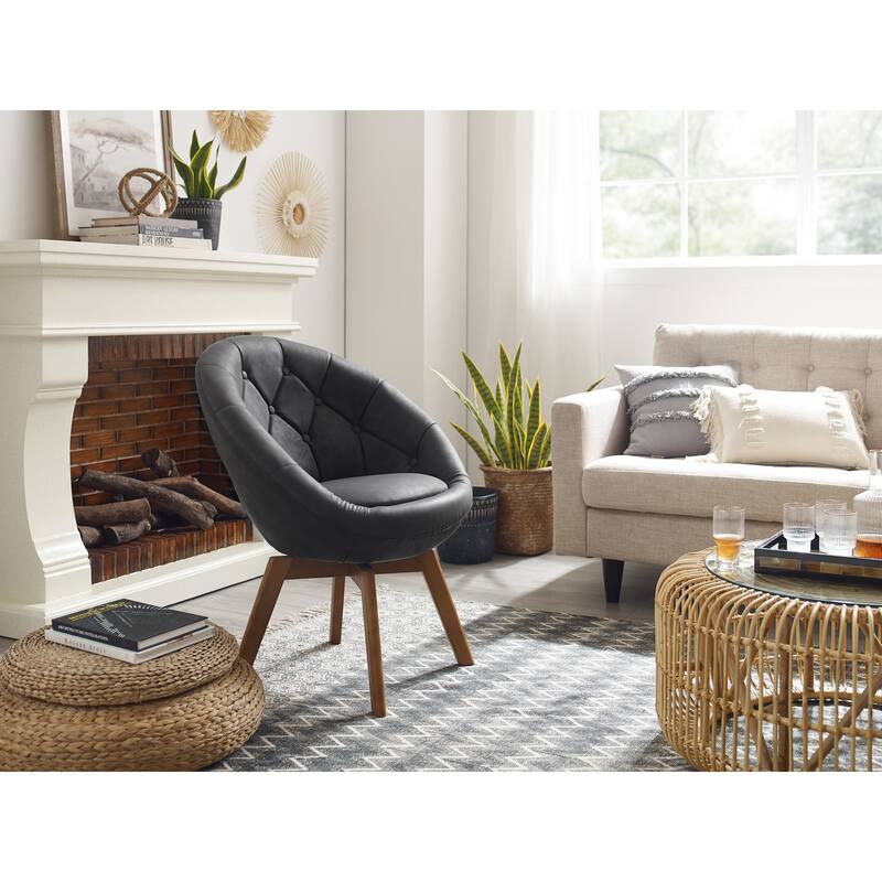Carson Carrington Kallax Swivel Accent Chair
