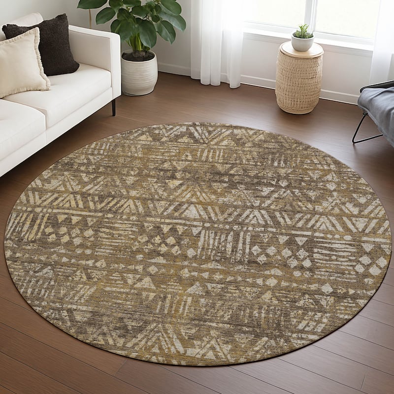 Machine Washable Indoor/ Outdoor Global Jara Chantille Rug